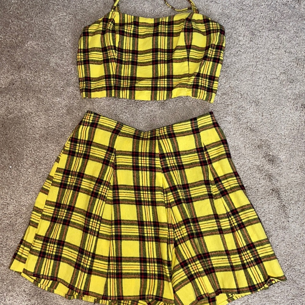 Clueless inspired skirt set